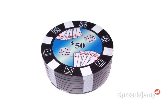 Młynek do Mielenia Tytoniu CBD Czarny Żeton do