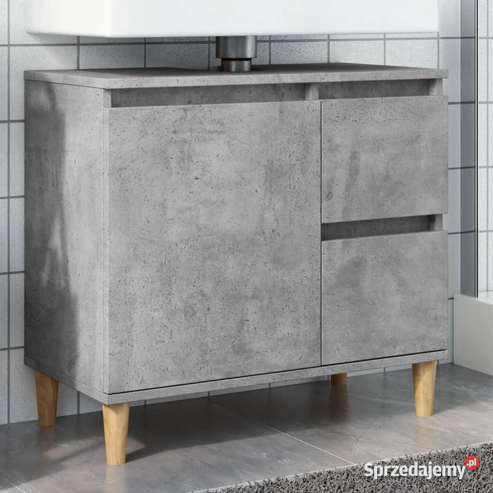 Szafka łazienkowa szarość betonu 65x33x60