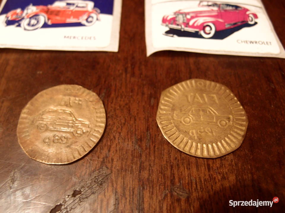 Naklejki Aut retro Mosiężne Znaczki Fiat 125p łódzkie