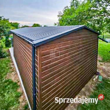 Garaż Blaszany 6x4 wiata 3x4 Brama dwuskrzydłowa Łódź