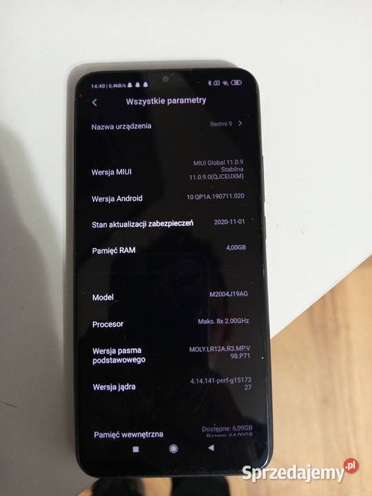 Redmi 9c 64g procesor 8x200 ghz