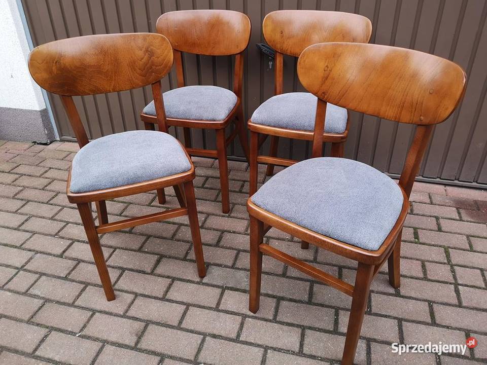 Krzesła ARTDECOPRL Stare Antyk Komplet 4 Sztuki Swarzędz