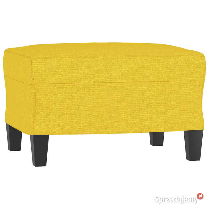 3osobowa sofa z podnóżkiem jasnożółty 180 mazowieckie Warszawa