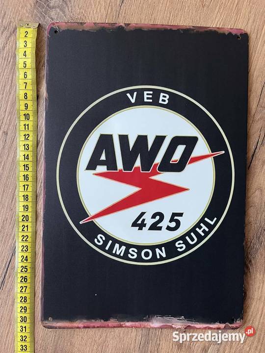 Simson awo turist sport etui porfel pasek blacha