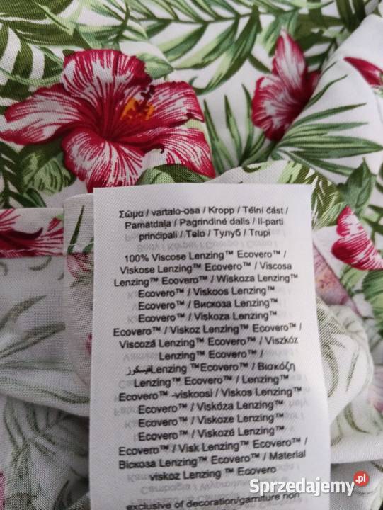 Vero Moda XS34 bluzka na ramiączka piękny print Inny materiał Karniewo sprzedam