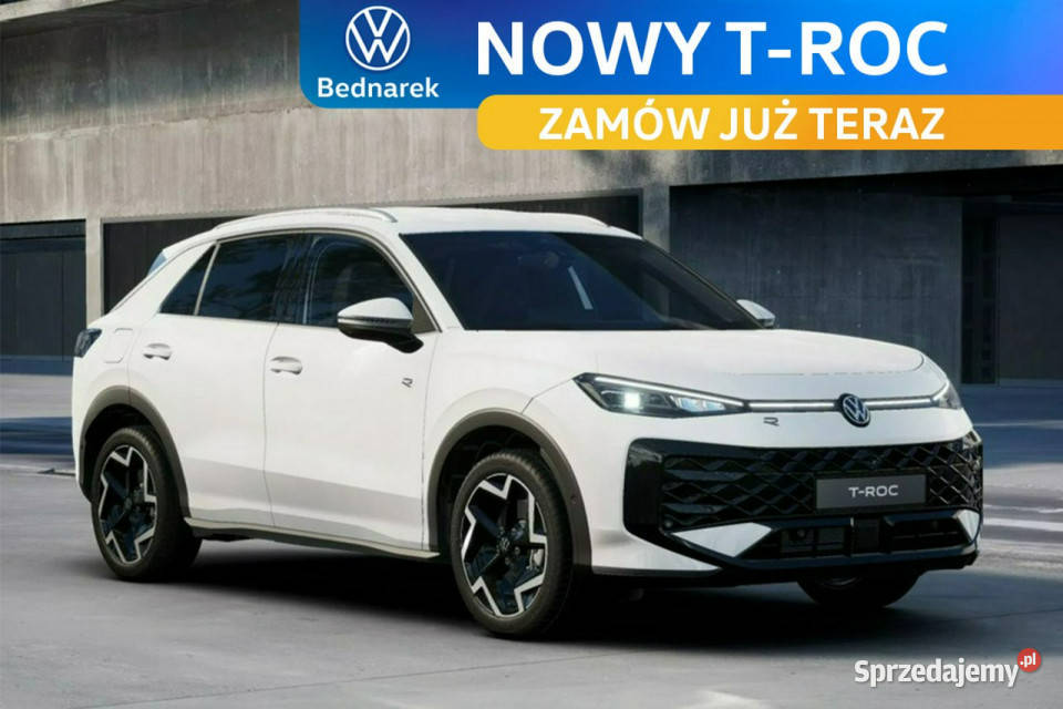 Volkswagen TRoc Wersja RLine 15 eTSI 150 DSG czujnik deszczu T-Roc Łódź