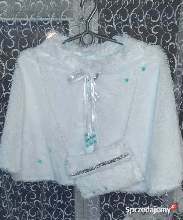 Pelerynka komunijna z torebką