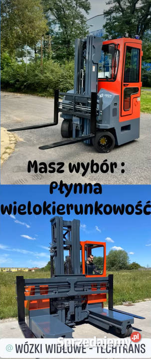 Czołowy wielokierunkowy wózek widłowy 3 tony pomorskie Gdańsk