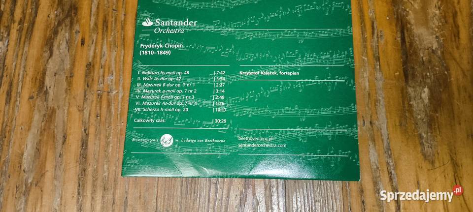 Fryderyk Chopin Santander Orchestra fortepian Gliwice sprzedam