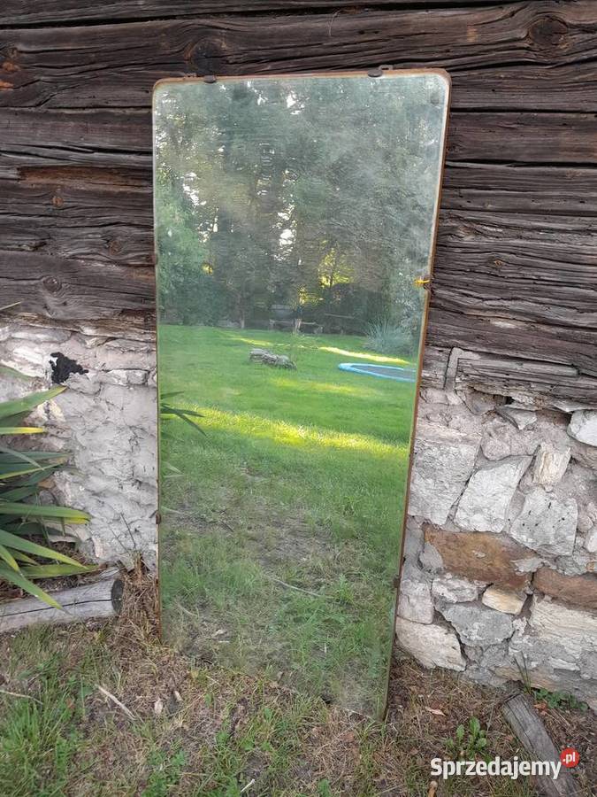 Stare zabytkowe duże lustro wiszące retro Dąbrowa Górnicza