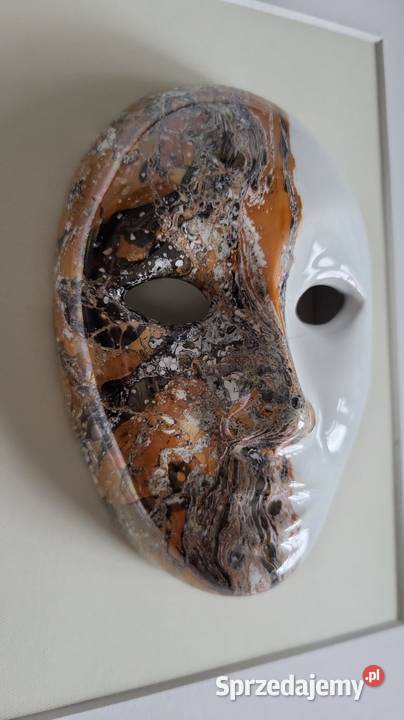 Maska ceramiczna Obraz maska malowana ręcznie pomorskie Sierakowice sprzedam