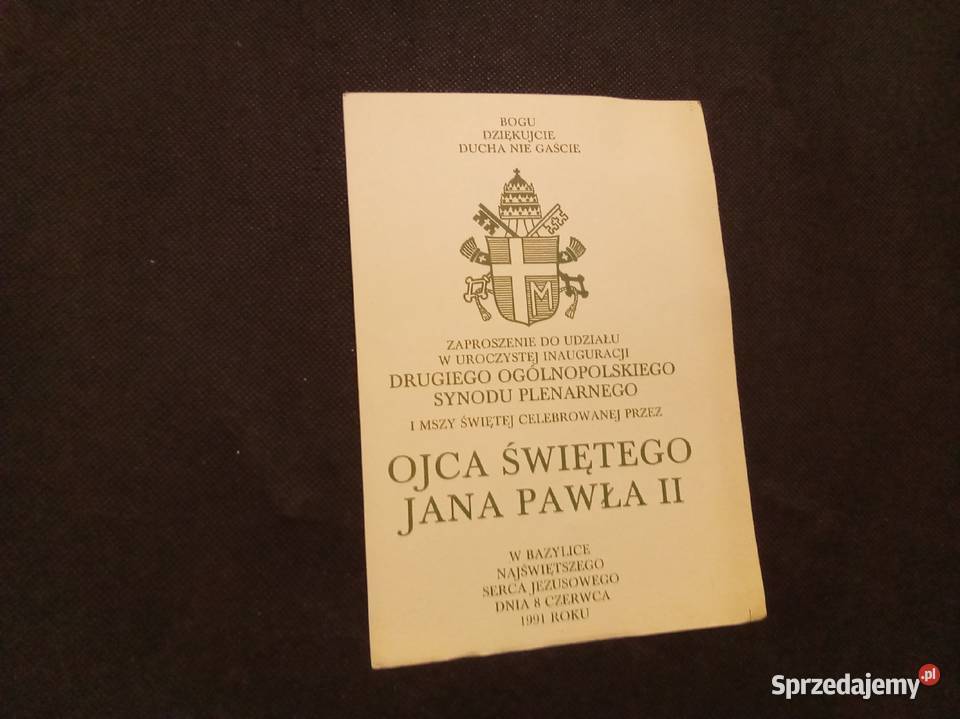 Drugi ogólnopolski synod plenarny Jan Paweł Warszawa