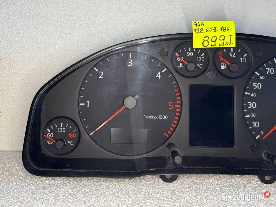 LICZNIK ZEGARY PRĘDKOŚCIOMIERZ AUDI A4 B6 Warszawa