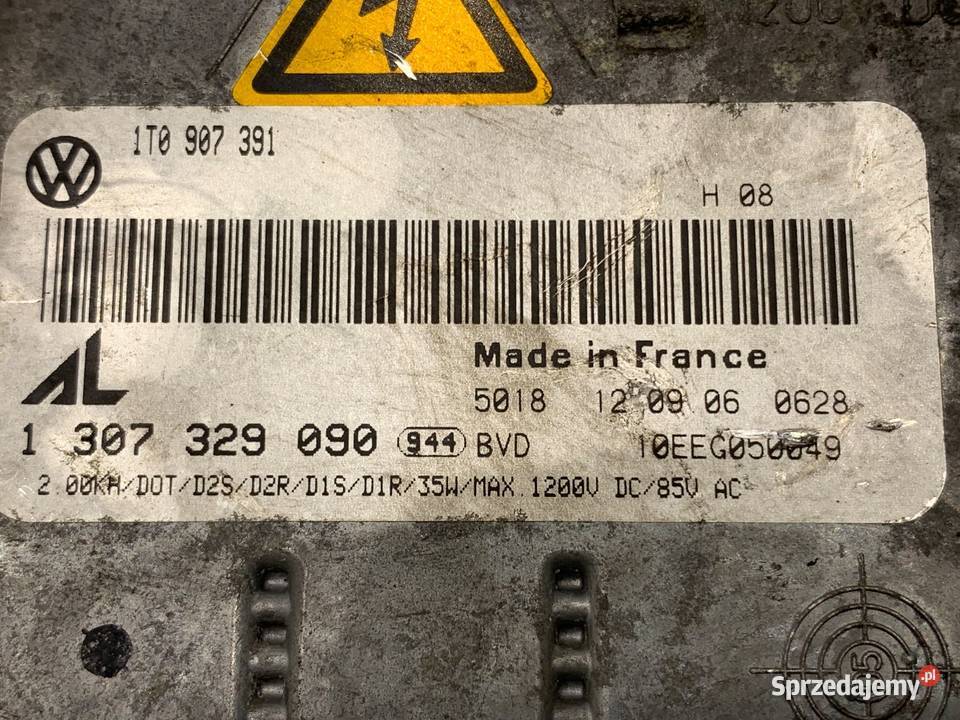 PRZETWORNICA XENON VW TOURAN 1T0907391 0310
