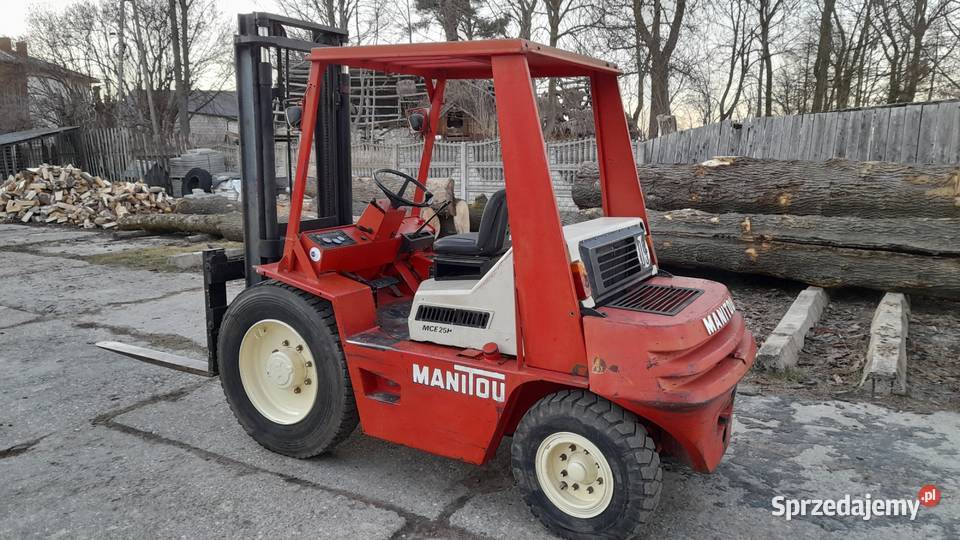 wózek widłowy terenowy Manitou MCE25H przesuw małopolskie Wolbrom