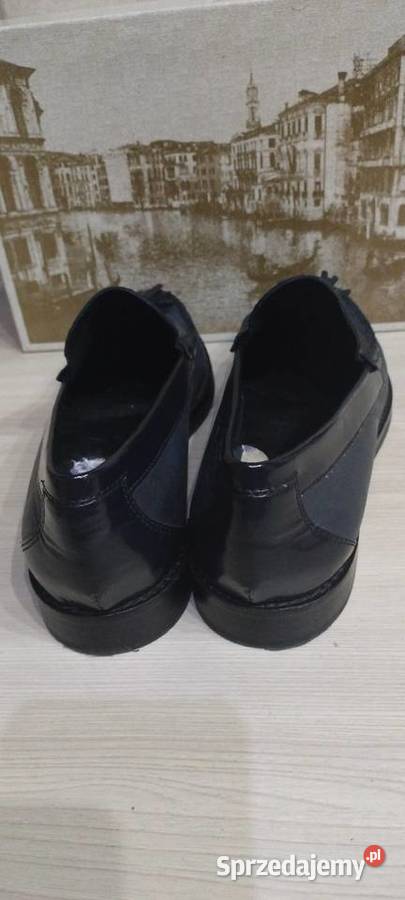 Buty mokasyny w kolorze granatowym GEOX skóra Lublin