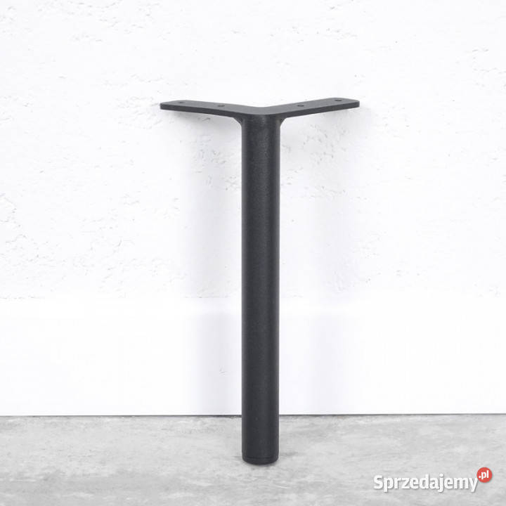Nóżka meblowa metalowa TUBA czarna