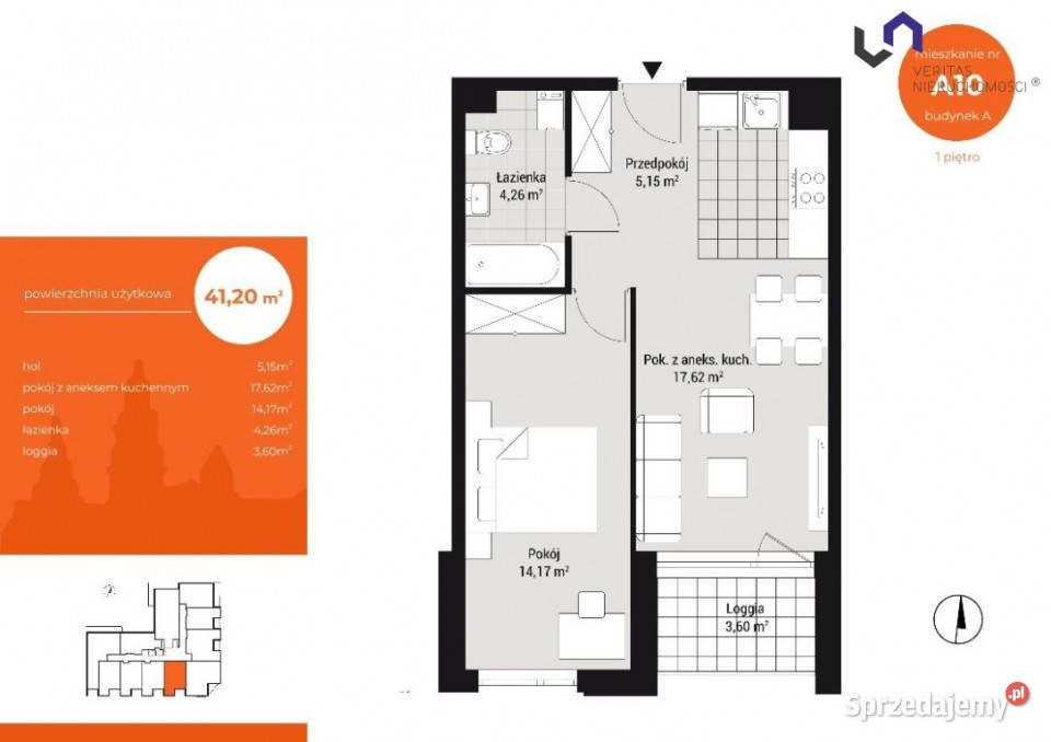Mieszkanie Katowice 412m 41.2m2 sprzedam