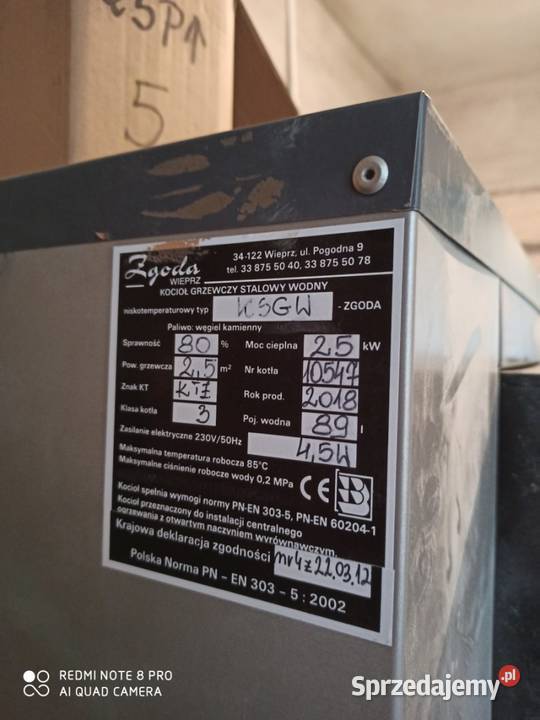 Nowy kocioł KSGWZgoda 25kw lubelskie Radzyń Podlaski