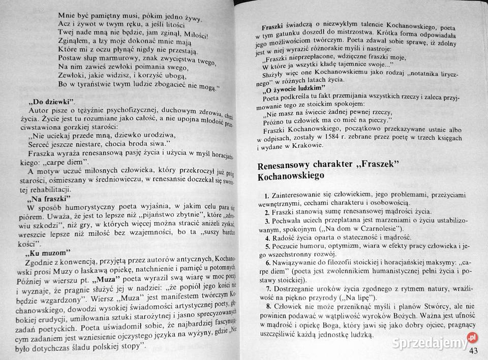 Ściąga z języka polskiego szkół średnich Pozostałe Chełm sprzedam