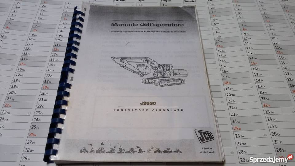 Instrukcja JCB JS330 wielkopolskie