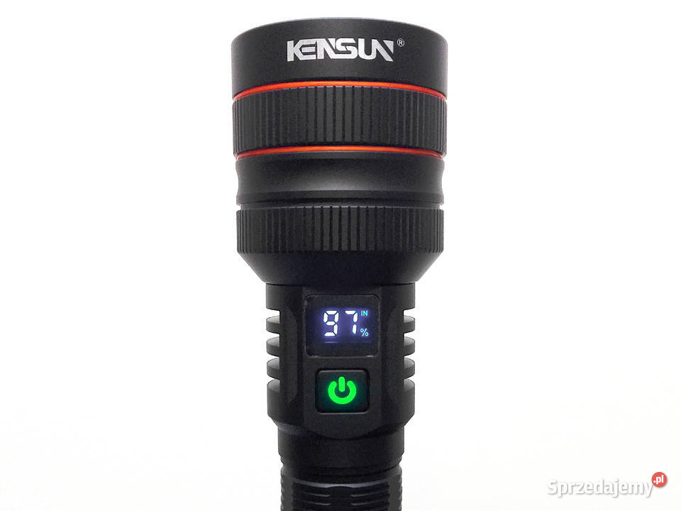 Latarka taktyczna Kensun KS008 Orange z LCD Łódź