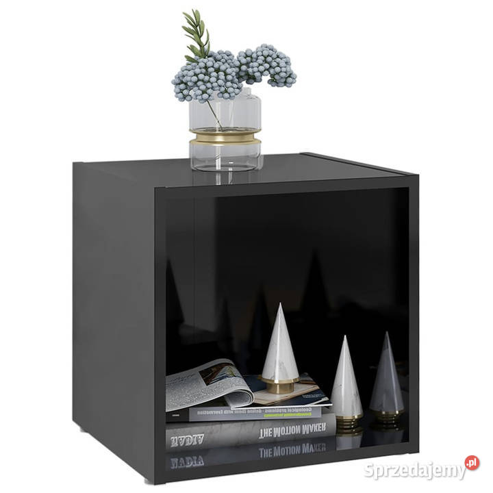 Szafki pod TV 4 wysoki połysk czarne 37x35x37 Warszawa