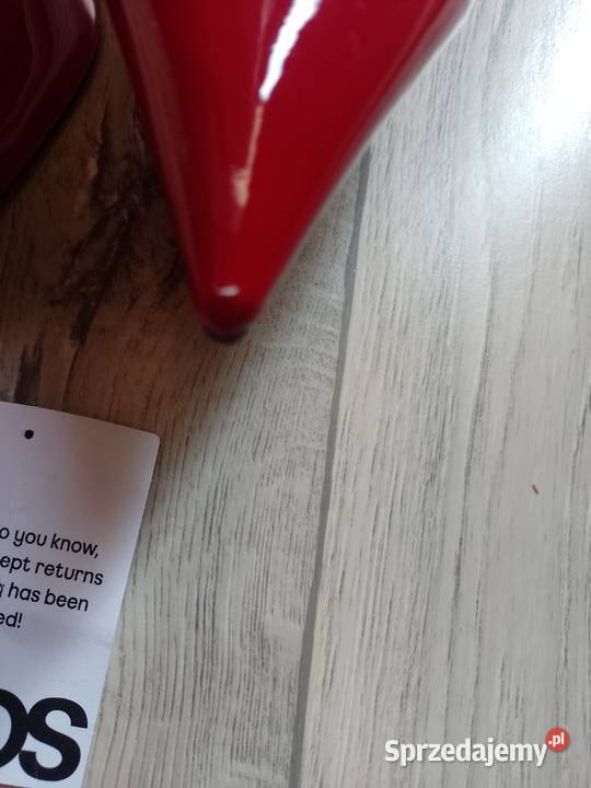 40 ASOS Design Czerwone czółenka z odkrytą piętą małopolskie Kraków sprzedam