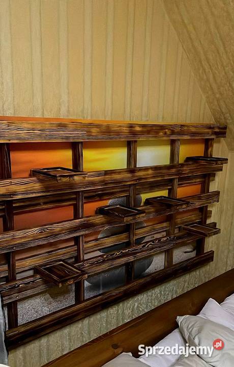 Drewniany kwietnik półka na kwiaty ozdoba Radków sprzedam