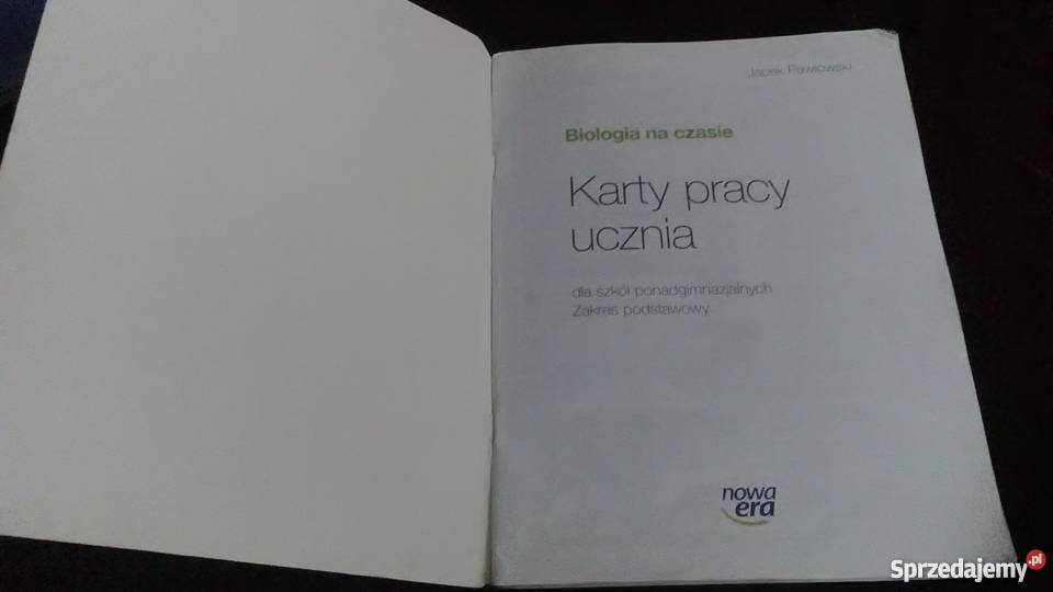 Biologia na czasie Karty pracy ucznia Rok wydania 2012 dolnośląskie