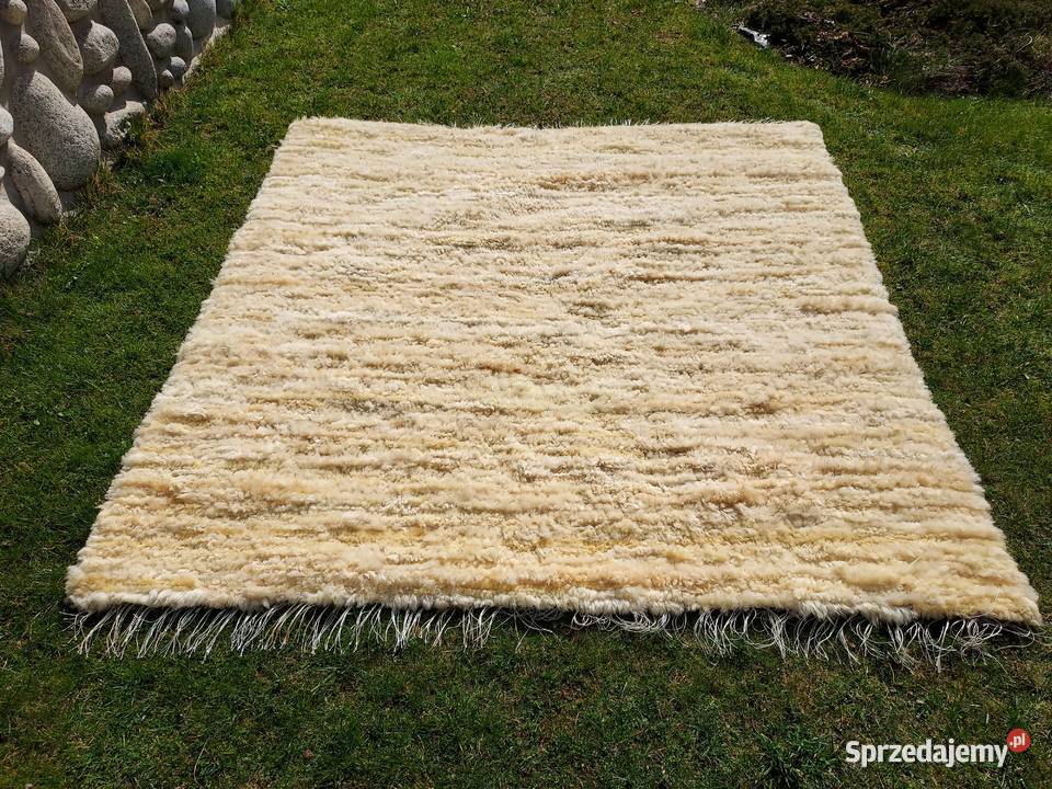 Skórzany Dywan z Wełny Owczej 200x200 Dywan ze małopolskie Szaflary sprzedam