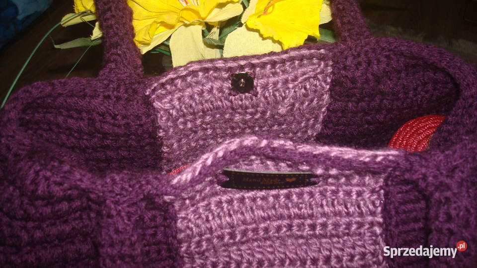 Duża torebka rękodzieło handmade 7 Osięciny