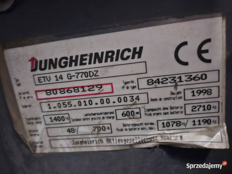 Jungheinrich ETV14G