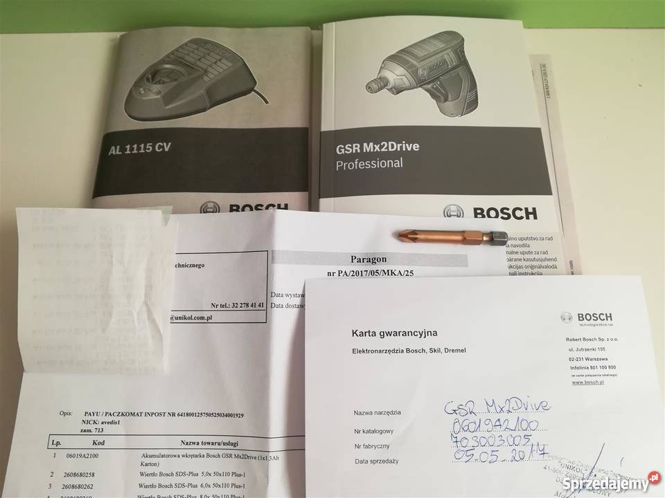 Wkrętarka Bosch GSR Mx2 Drive gwarancja do 12V dolnośląskie Wrocław sprzedam