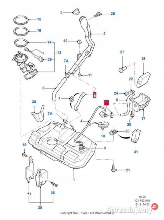 PRZEWÓD WENTYLACJI BAKU FORD FIESTA 9502 osobowe
