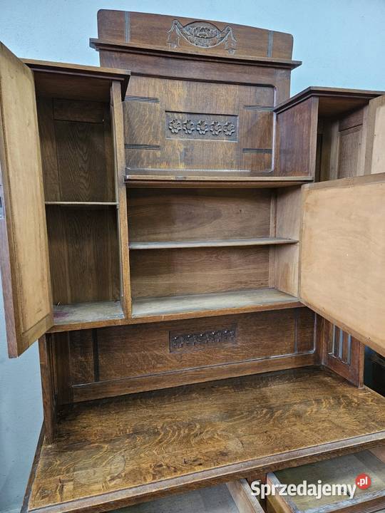 Dwa stare kredensy secesja Nowy Sącz