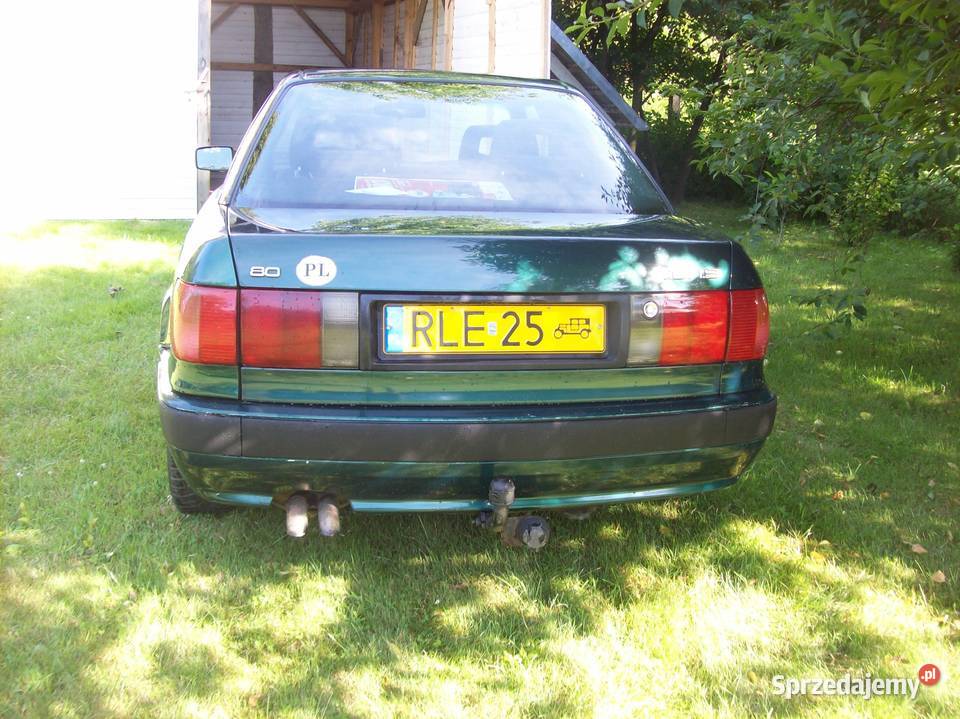 Audi 80 B4 żółte tablice