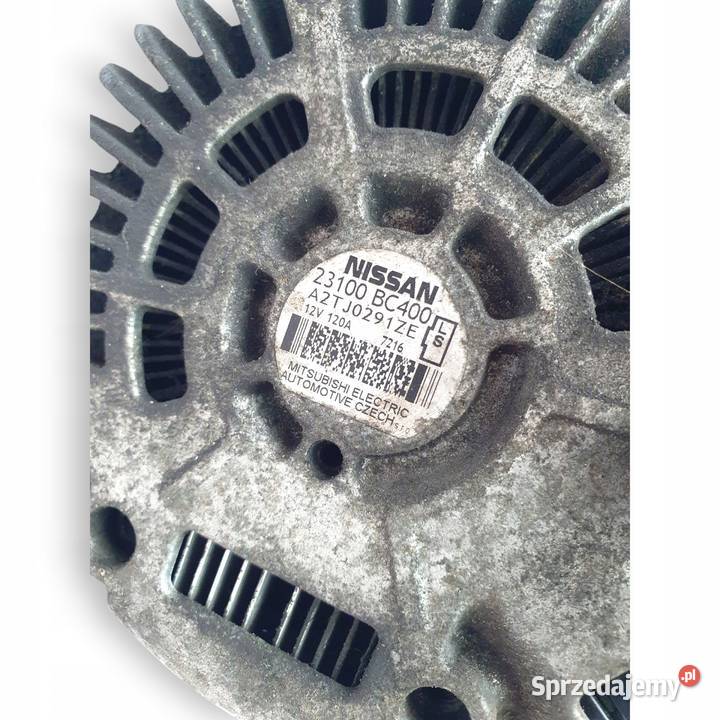 ALTERNATOR Nissan Qashqai 16 16v 23100BC00A lubelskie Chełm