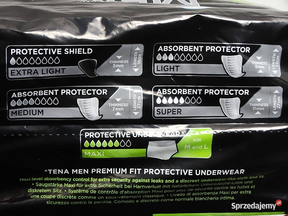 Majtki Chłonne Męskie TENA Men Premium Fit Level Pozostałe Biłgoraj