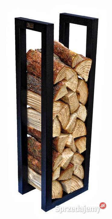 Stojak drewno kominkowe koszt stelaż opałowe czarny Jeżowe sprzedam
