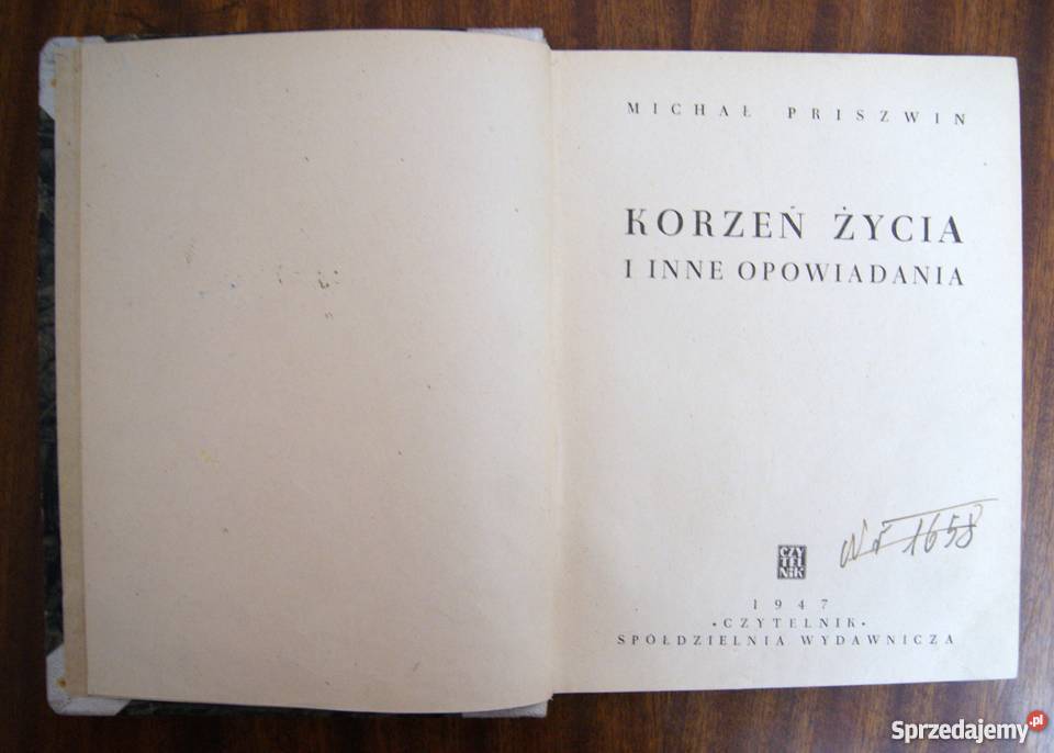 Michał Priszwin Korzeń życia 1947 Parczew
