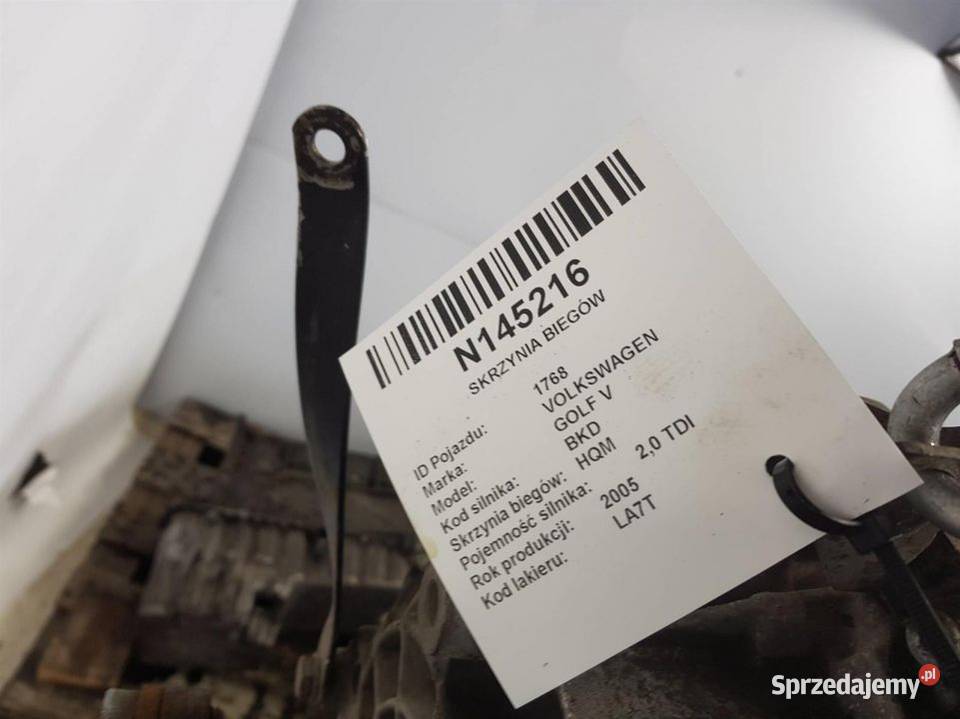 SKRZYNIA BIEGÓW VOLKSWAGEN GOLF V HQM osobowe sprzedam