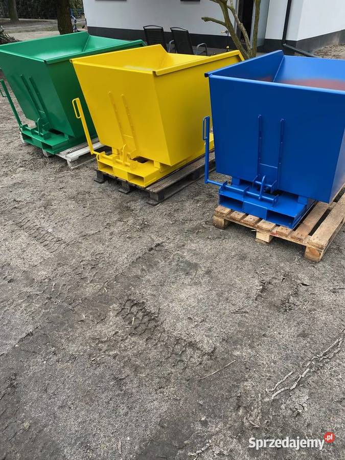 ZESTAW Kontener samowyładowczy koleba pojemnik Wyposażenie firm Łanięta