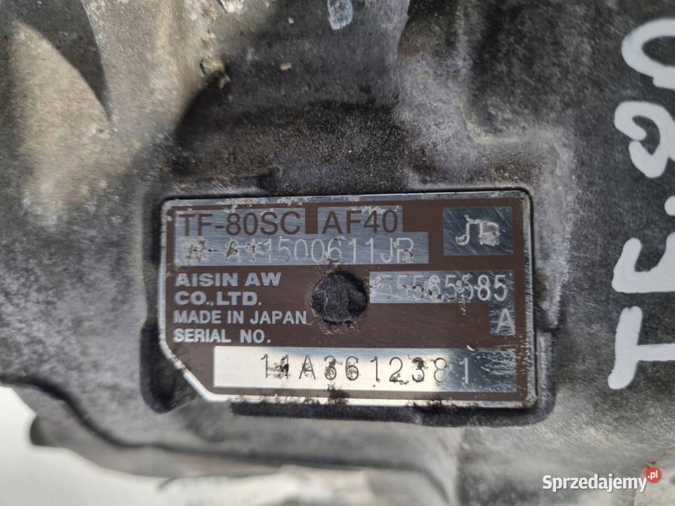 SKRZYNIA BIEGÓW TF80SC Opel Astra IV J Meriva B