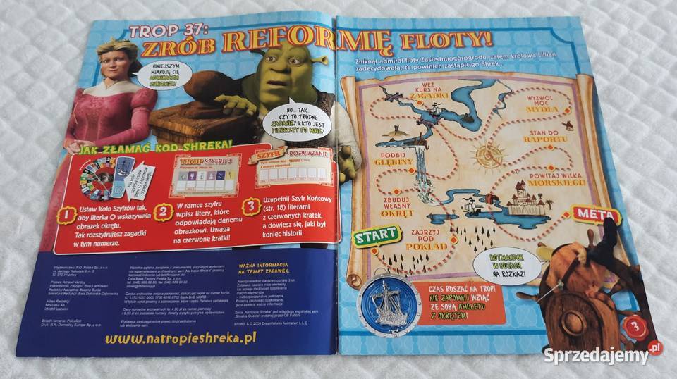Na tropie Shreka Okręt Trop 37 Książeczki dzieci Książki dla dzieci Czeladź