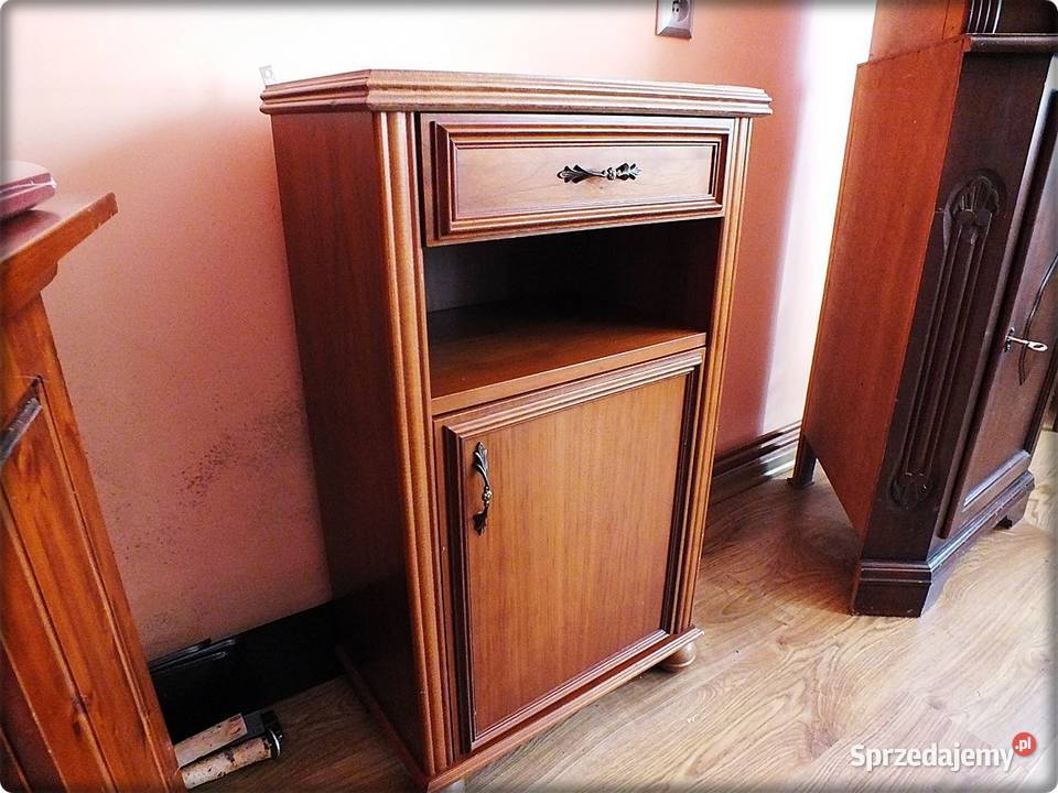Stara Szafka nocna stojąca z szufladą i półką Żary sprzedam