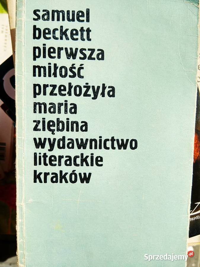 Beckett książki Pierwsza miłość antykwariaty Antykwariat