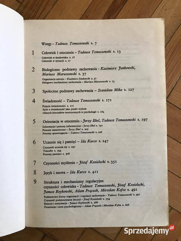 Psychologia Tadeusz Tomaszewski Kielce