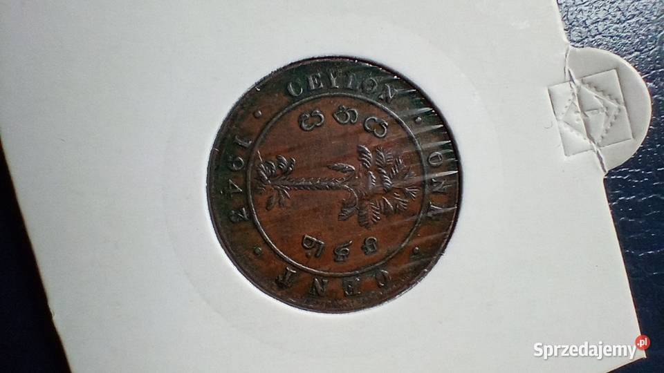 Stare monety 1 cent 1943 Cejlon Lesko