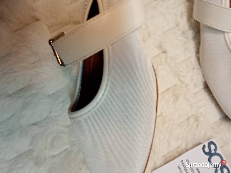 41 Asos Design Białe baleriny z Londynu Nowe Asos Kraków